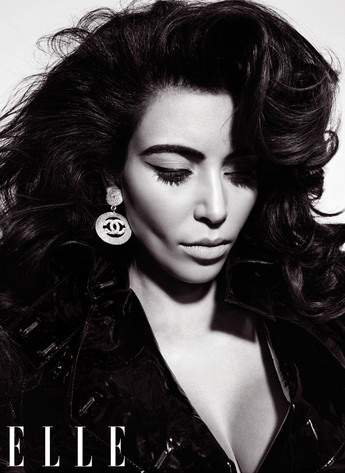 Kim Kardashian, Elle Magazine Kim Kardashian, Elle Magazine